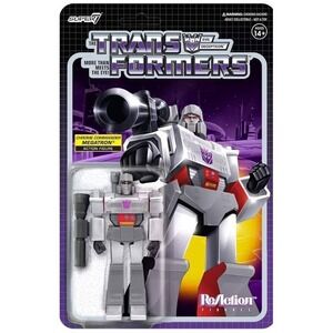 Super 7 Reaction Transformers Cyberchrome Megatron Action Figure Toy New 2019‎